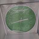 jomparis Modern Office Green Decor Wall Clock 12" Silent & Non-Ticking Battery Operated Quartz Round Clock