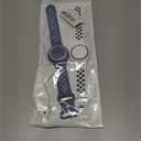 Waterproof Bracelet Compatible with AirTag for Kids (2 Pack), Protective Case GPS Tracker Holder for Child with Full Coverage Hidden Design, Soft Silicone Anti-Lost Wristband Cover for Toddler WBBW (White Black+Grey Blue White)