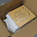 2-Piece Cast Iron Egg Skillet Set - Camping Cookware with Heat-Resistant Wooden Handles, Non-Stick 4-Compartment Pan & Small Single-Skillet for Home & Outdoor Use