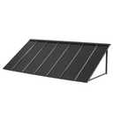 VEVOR Fixed Metal Awning 80 x 36 in, Window Awning Door Canopy, Stable Triangle Steel Frame Exterior Awnings Rain, and Snow Sunlight Protection for Door Entrance, Windows, Porches, Balconies