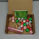 POATROZON 24 PackValentines Day Gifts for Kids Keychains with Valentine Gifts Cards for Boys Girls Classroom Exchange Stress Ball Sports