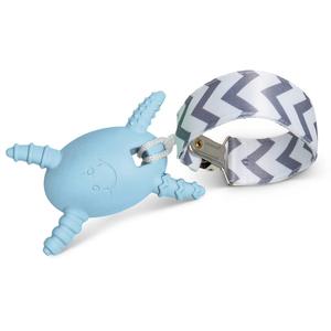 The Official Molar Magician Baby Teether - Freezable Molar Teething Toy for Baby, Infant & Toddler - Made in The USA - Sensory Toy 3-12, up to 18 Months, Blue (Single)