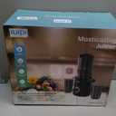 Cold Press Juicer, Slow Masticating Juicer Machines for Whole Vegetable and Fruit, 4.3" Feed Chute, BPA Free, Quiet Easy Clean Juicer to Unlock Fresh & Nutritious Juices(Black)