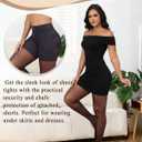 2 x Mcool Mary 2 Pairs Women's Sheer Tights,Ultra-Soft Thin Pantyhose,Run Resistant with Reinforced Toe Black Nude Nylon Stockings