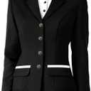 Equestrian Show Jacket Women Horse Riding Coat Ladies Horseback Riding Stretch Blazer Top Wear Clothes Medium