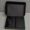 Nulea M501 Wireless Trackball Mouse, Rechargeable Ergonomic, Easy Thumb Control, Precise & Smooth Tracking, 3 Device Connection (Bluetooth or USB Receiver), Compatible for PC, Laptop, Mac, Windows. - Black