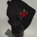GRACEART Women Felt Wool Witch Hat Knitted Cap Halloween Wizard Cap Mardi Gras Hat Headwear (Black)
