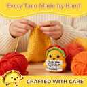 5 x Positive Crochet Taco Birthday Gifts for Women Men Handmade Mini Taco Emotional Inspirational Support Taco Valentines Gifts for Him Her Christmas Stocking Stuffers Pick Me Up Gift for Women