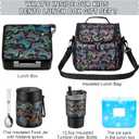 Bento Lunch Box for Kids with 17oz Soup Thermo,Insulated Tumbler Water Bottle and Insulated Lunch Bag,Leak-Proof 3 Compartment Lunch Food Container with Ice Pack for Kids to School-Game Console