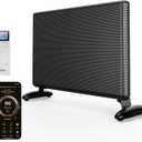 Ballu Mica Infrared Panel Space Heater for Large Room,Smart Quiet Heater with Programmable Thermostat,WiFi App Control,Inverter Energy Efficient for Indoor Use,Compatible with Alexa,Black