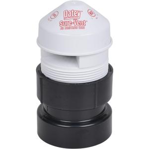 Oatey 39019 Sure-Vent 2-Inch ABS Adapter Bulk Pack, 1-1/2-Inch Air Admittance Valve, 1.5 Inch, Black