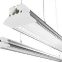 Linkable LED Shop Lights 4FT - 2 Pack 50W Hanging 7000LM Bright Led Shop Light, 6500K Daylight White Linkable 4FT Led Shop Lights for Workshop Garage Lighting Factory Warehouse Shop (ETL Listed), 48 inches