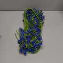 10 PCS Silk Flowers with Long Stems Artificial Flower for Tall Vase Outdoors Fake Babys Breath Bouquet Faux Floral Wedding Party Decoration Home Indoor Table Centerpiece Decor (Blue)