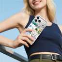 for iPhone 17 Pro Max Case, Clear with Beach Lighthouse Bicycle Collage Pattern Compatible with Magsafe Soft Protective Case for Women Girl (White)