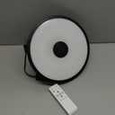 Black Waterproof LED Flush Mount Ceiling Light Fixture,with Bluetooth Speaker,11 Inch,18 watt,Dimmable Music Lamp,RGB Color Changing Light with Remote Control,for Bathroom,Shower,Bedroom