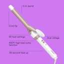 Conair Double Ceramic -Inch Curling Iron, -Inch Barrel Creates Tight Curls, Hair Curler for Use on Short, Medium, & Long Hair, White/Rose Gold