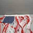 4th of July Decorations - Patriotic Memorial Day Decor - 4 x 2.3 Ft Rag American Flag Banner for Home Party Supplies - Fourth of July Deals Independence Day Accessories for Indoor Outdoor Decoration