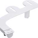 Brondell SS-150W SimpleSpa Thinline Essential Bidet Attachment for Toilet Seats with Adjustable Water Pressure, Side Arm Control, Thin Profile, White (Single Nozzle)