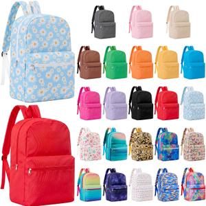 Amylove 24 Pack Bulk School Backpacks for Kids 17 Inch Playful Color