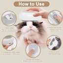 Nepfaivy Cat Steam Brush for Shedding - Steaming Cat Brushes for Indoor Cats with Release Button, Steam Slicker Brush for Dogs, Rechargeable Pet Spray Water Hair Removal Comb for Massage, Grooming