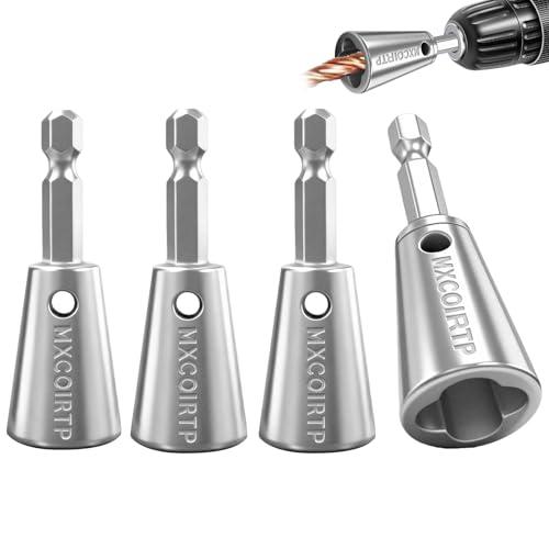 MXCOIRTP Wire Twister Tool for Drill, 2026 Upgrades 1/4 inch Hex Shank Drill Wire Twister, Wire Nut Twister for Drill Profession Electricians Tool Wire Twister Connector for 9-22 AWG, 3pcs