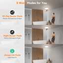 Rechargeable Motion Sensor Ceiling Light Indoor Outdoor w/Remote, 7.08 Inch Battery Operated Flush Mount Ceiling Light 3000K 4000K 6000K 400LM Dimmable for Closet Hallway Laundry Stairs (2)