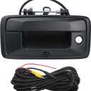 Backup Camera Tailgate Handle Rear View Camera Liftgate Latch Handle with Keyhole Compatible with 2014-2015 Chevrolet Chevy Silverado Sierra 1500 Replaces 23128692