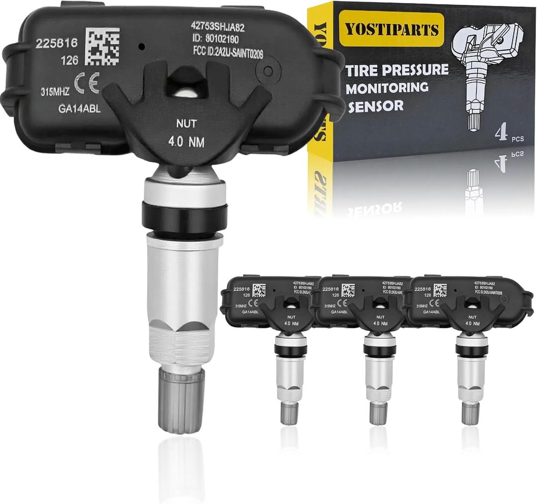 YOSTIPARTS Tire Pressure Monitoring System Sensor (TPMS) Compatible with Optima Soul Sorento Accent Elantra 529333X200 529333X000 529331M000 529332L500 529332L700 529332M000 SE55907 315 Mhz 4-pc