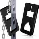 T Post Puller Fence Post Puller, Farm Equipment Tractor Accessories, Use Different Chains S Hooks Jacks Tractor Buckets from Ground (Black)