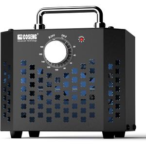 Ozone Generator, Ozone Machine Odor Removal for 10s Delay Start, Ozone Generator for Car, Home, Pets, Basement, and Smoke, Ozone Odor Eliminator -Black