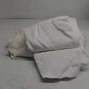 Bedsure Linen Duvet Cover King Size - Linen Cotton Blend Bedding Set, Soft & Cozy, 3 Pieces, 1 Duvet Cover 104x90 Inches and 2 Pillowcases, White Color Cooling Bedding, Comforter Sold Separately