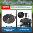 6 Inch Round Surface Drain Inlet with Grate for Underground Dry Well Cover, Dry Well Not Included