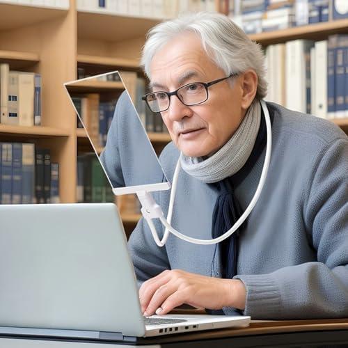 Amazon.com: Hands Free Magnifying Glass with Gooseneck Tube - 5X HD 5.5x8 Inch Large Viewing Area | 3-in-1 Neck Hanging/Handheld/Stand Magnifier | Lightweight Optical PVC Lens for Elderly,Reading, Crafts & Repair : Health & Household