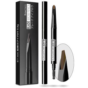 Browcharm Microblading Eyebrow Pencil for Women,0.1mm Ultra-Fine Mechanical Pencil,Makeup Brow Definer Waterproof,Draws Tiny Brow Hairs and Fills in Sparse Areas and Gaps (03 Light Brown)