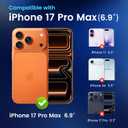 for iPhone 17 Pro Max Case, Black Floral Flower Pattern Case [Compatible with MagSafe] [Translucent Matte] Cute Slim Shockproof Protective Women Girls iPhone Case, Pink Purple Flower