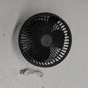 Gaiatop Portable Camping Fan with LED Lantern, 360°Rotation and Clip on for Desk, 4000mAh USB Rechargeable Battery Powered, Digital Display and Hanging Hook for Tent Outdoor Travel Bedroom Black