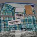 FUAMEY Dog Coat for Medium Dogs,Waterproof Dog Winter Jacket with Harness Built in Puppy Cold Weather Coats Reflective Pet Vest with Zipper Warm Fleece Dogs Snowsuit Windproof Green Plaid M (M(chest:21in))