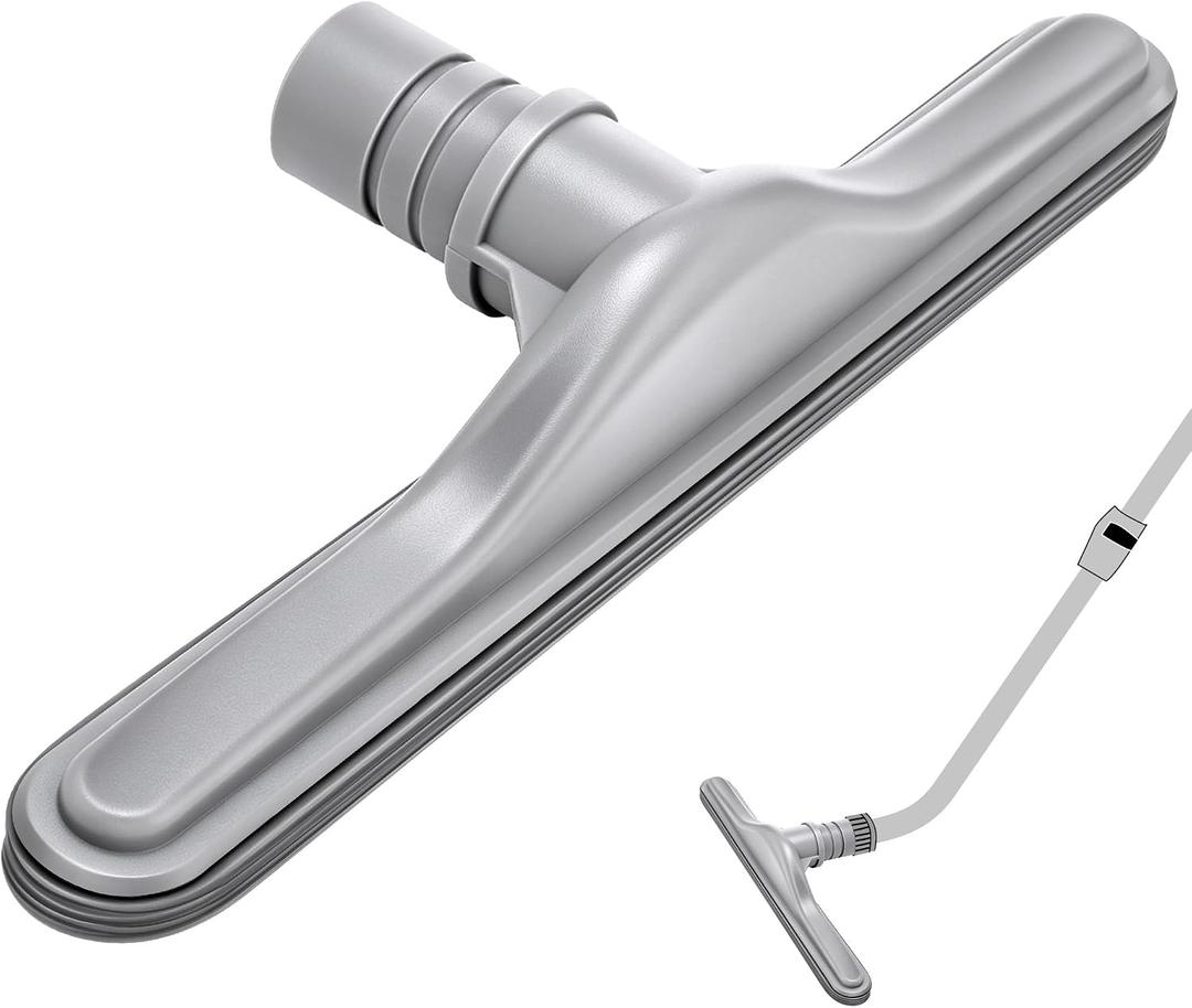 Replacement Floor Tool Compatible with ProTeam 101446 E-Z Glide Backpack Vacuum,Compatible with Hoover C2401, 14" Multi-Surface Brush for Commercial Cleaner(Brush with Scalloped Edges,Gray)