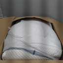 Wedge Headboard Pillow for Bed, Queen Dorm Headboard Pillow Support for Sitting Up, Reading, Relaxing, Bolster Pillow with Removable Washable Cover, White