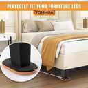 Furniture Sliders for Hardwood Floors Felt-4 Pack 9-1/2" Oval Reusable Furniture Slider with Extra Thick Design - Heavy-Duty Furniture Movers - Felt Sliders Effortless Moving