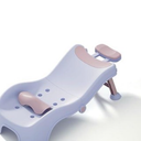 Adjustable Children's Shampoo Chair is Suitable for 3-10 Years Old Bath seat Bathtub Household Foldable Moisture-Proof Clothes Design Pink