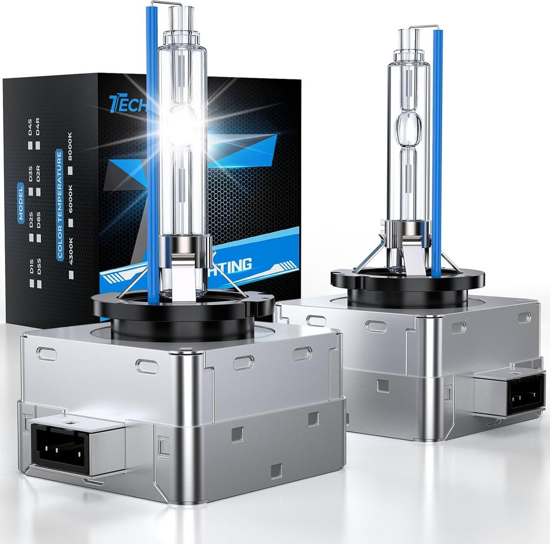 D3S HID Bulbs, 8000K White Blue 35W High/Low Beam, Replacement 66340 42403 42302 42302C1 Xenon Bulbs, UV Resistant, Pack of 2