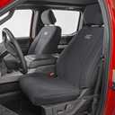 Rough Country Neoprene Seat Covers for Ford F-150 (2015-25), Lightning (2022-24), SuperDuty (2017-25) Crew Cab w/No Rear Arm Rest - Waterproof & UV Resistant, Foam Padded, Front & Rear Set