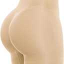 SHAPELLX Shapewear Tummy Control Shorts for Women Seamless High Waisted Body Shaper Thigh Slimming Underwear Girdle (Beige, M)