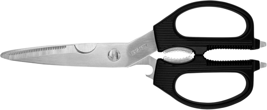 Kershaw Taskmaster Shears, Multi-Purpose Shears, Multifunctional Scissors with 3.5 Inch Blades (1121), Black, Regular