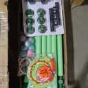 Gardenature 60" Kids Trampoline Indoor, 5ft Toddler Mini Trampoline with Basketball Hoop, Gymnastics Bar, Rings, Christmas Toys Birthday Gifts for Girls Boys Age 3-8, Green