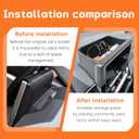 Dashboard Storage Organizer Compatible with Toyota Corolla 2019-2025 2026/ Corolla Cross 2022-2026 Accessories, Fit 8-in. Audio Multimedia Interior Insert Center Console Dash Mounted Holders