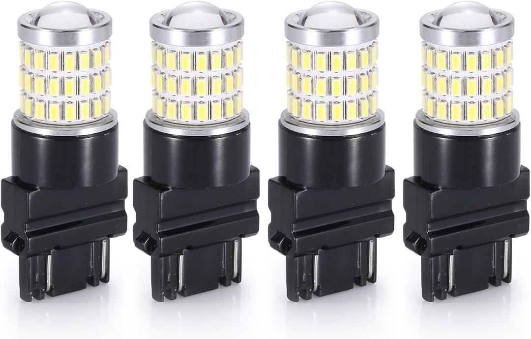 4PCS 3157 3156 LED Bulb Reverse Lights White 4157 3156 LED Light Bulbs Super Bright for Tail Lights Brake Lights Backup Lights Turn Signal Lights