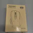 TECKNET Wireless Mouse, 2.4G Ergonomic Optical Mouse, Computer Mouse for Laptop, PC, Computer, Chromebook, Notebook, 6 Buttons, 24 Months Battery Life, 2600 DPI, 5 Adjustment Levels - Purple