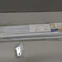 Yafa Home Fashion Durable Double Standard White Adjustable Curtain Rod Hardware Included (White, 48"-84")